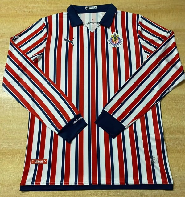 2018 Chivas Home Retro Long sleeves Soccer Jersey