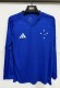 26-27 Cruzeiro Home Long Sleeve Fans Soccer Jersey(长袖)