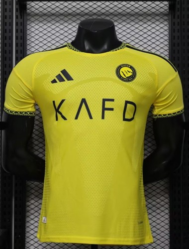 26-27 AL-Nassr Leaked Edition Home Player Version Soccer Jersey*带广告