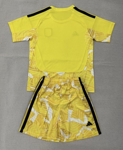 26-27 Aston Villa Yellow GoalKeeper Kids Soccer Jersey