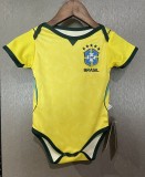 2026 World Cup Brazil Home Baby Infant Crawl Suit