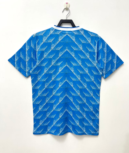 1988-1990 Germany Away Blue Retro Soccer Jersey