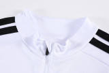 2026 AD White Kids Half Pull Tracksuit