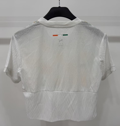 2026 Cote d'Ivoire Away Women Player Version Cheerleading Short-sleeved (女)