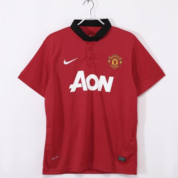 2013-2014 Man Utd Home Retro Soccer Jersey