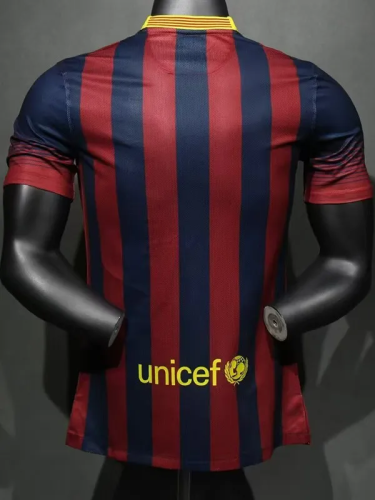 2013-2014 BAR Home Player Version Retro Soccer Jersey