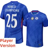 25-26 CHE Home Print World Champions #25 Player Version Soccer Jersey