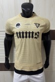 25-26 PSG Earthy Yellow Co-Signed Version Player Version Soccer Jersey