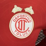 26-27 Toluca Red Special Edition Long Sleeve Player Version Soccer Jersey*长袖球员