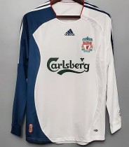 2006-2007 LIV Away White Long Sleeve Retro Soccer Jersey 2006-2007 LIV Away White Long Sleeve Retro Soccer Jersey