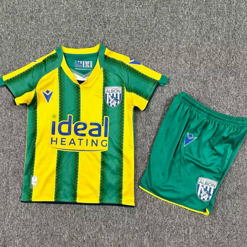 25-26 West Bromwich Away Kids Soccer Jersey