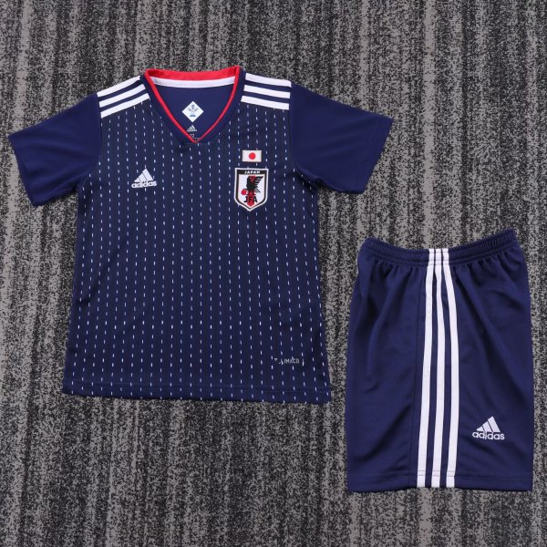 2018 Japan Home Retro Kids Soccer Jersey