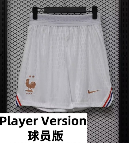 2026 World Cup France Home Player Version Shorts Pants (球员短裤)