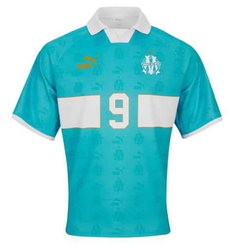 25-26 Marseille King Series #9 Blue Fans Soccer Jersey