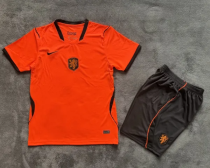 2026 World Cup NetherIands Home Kids Soccer Jersey