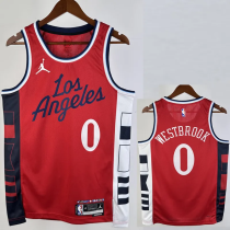 24-25 Clippers WESTBROOK #0 Red Top Quality Hot Pressing NBA Jersey (Trapeze Edition) 24-25 Clippers WESTBROOK #0 Red Top Quality Hot Pressing NBA Jersey (Trapeze Edition)