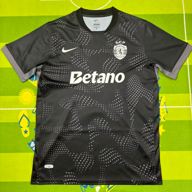 25-26 Sporting Lisbon Black Fans Soccer Jersey