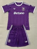 25-26 Aston Villa Purple Goalkeeper Adult Suit