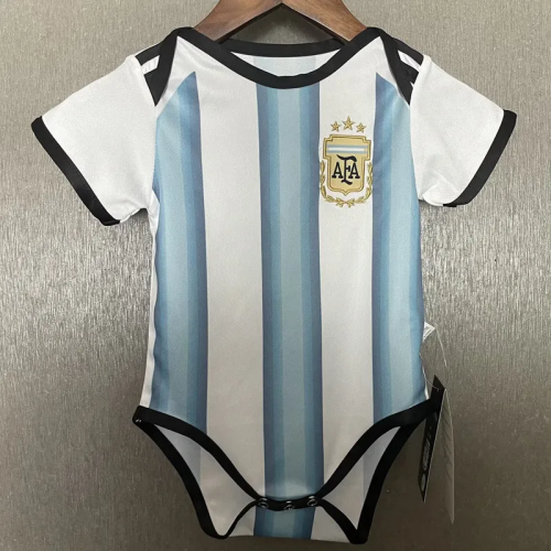 2026 World Cup Argentina Home Baby Infant Crawl Suit