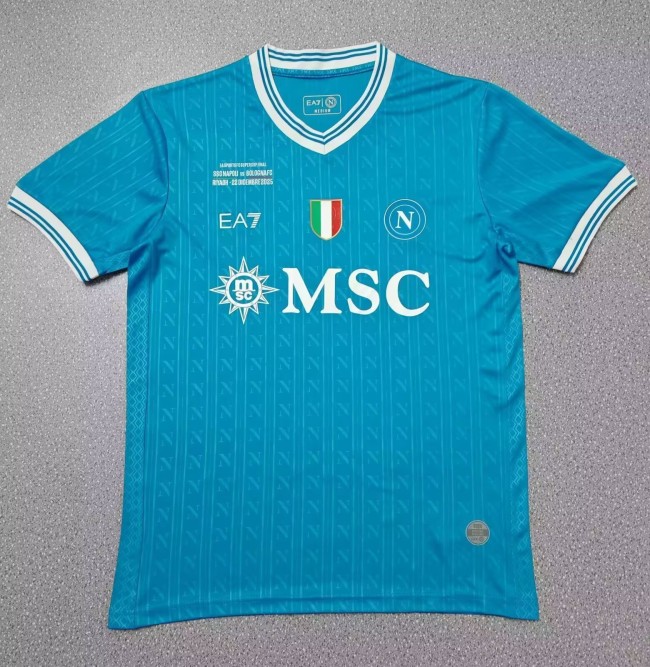 25-26 Napoli Home Super Bowl Fans Soccer Jersey(超级杯)