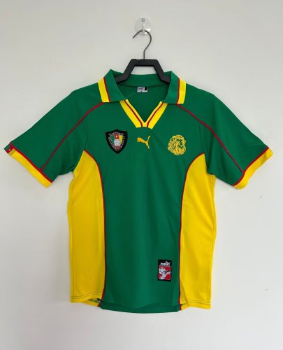1998 Cameroon Home Retro Soccer Jersey