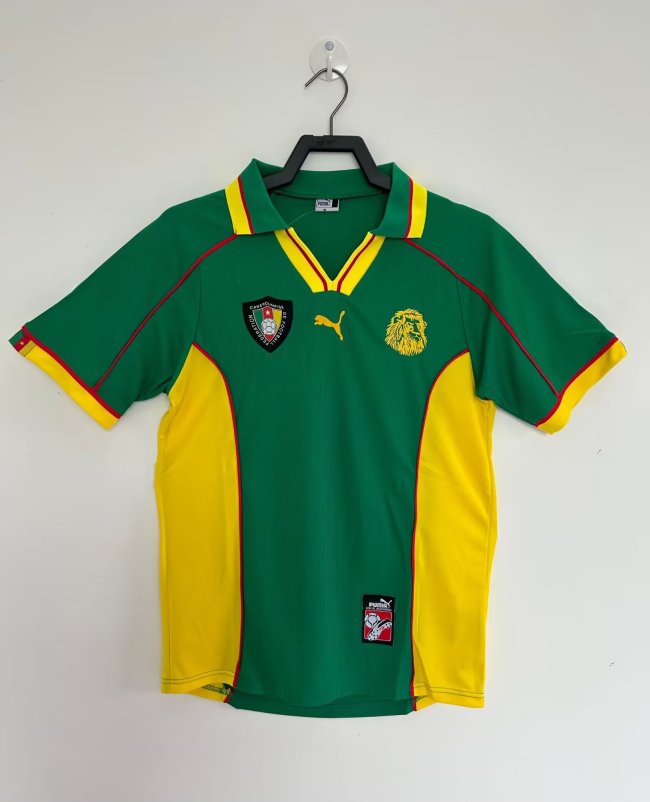 1998 Cameroon Home Retro Soccer Jersey