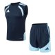 2026 AD Blue High Quality Player Version Tank Top And Shorts Suit (球员套装)