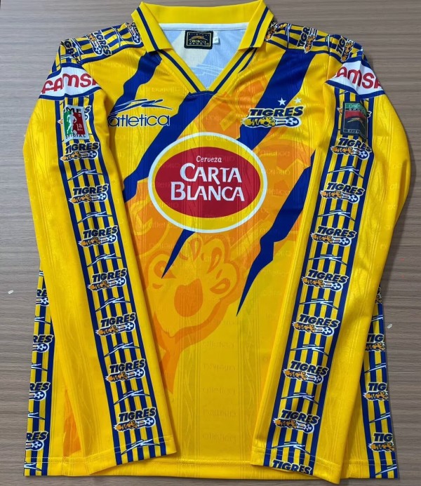 1997-1998 Tigres UANL Home Retro Long Sleeve Soccer Jersey (长袖)