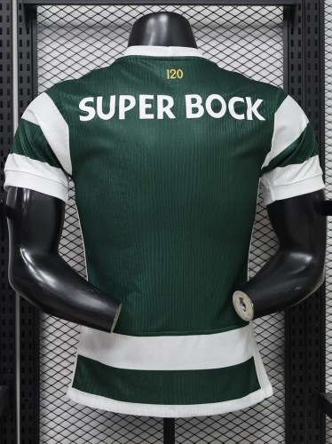 26-27 Sporting Lisbon Home Player Version Soccer Jersey