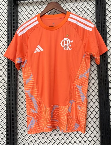26-27 Flamengo Orange GoalKeeper Fans Soccer Jersey