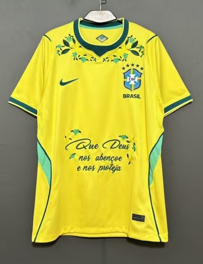 2026 Brazil Embroidered Version Fans Soccer Jersey