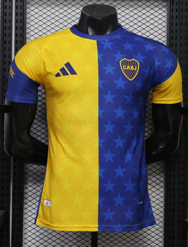 26-27 Boca Juniors Yellow Blue Player Version Training shirts
