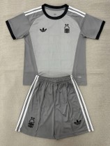 26-27 Nottingham Grey Goalkeeper Kids Soccer Jersey