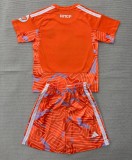 26-27 RMA Orange GoalKeeper Kids Soccer Jersey