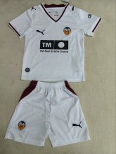 26-27 Valencia Home Kids Soccer Jersey