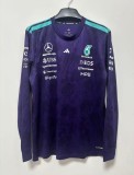 2026 F1 Benz New Pattern Long Sleeve Racing Suit