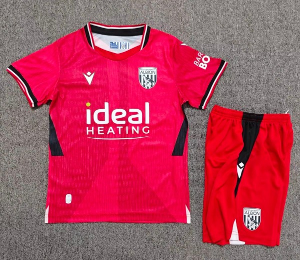 26-27 West Brom Away Kids Soccer Jersey
