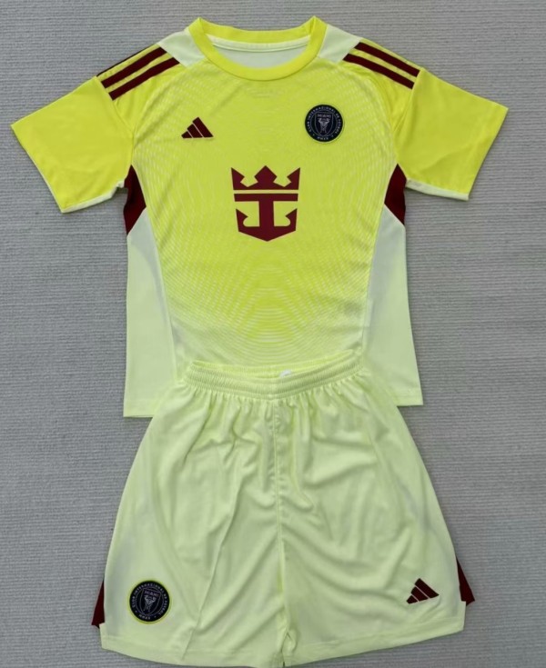 25-26 Inter Miami GoalKeeper Kids Soccer Jersey