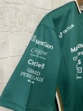 2025 F1 Aston New Pattern Short Sleeve Racing Suit（圆领，无号码）