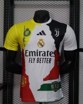 25-26 Special Edition Player Version Soccer Jersey*黄白衣领