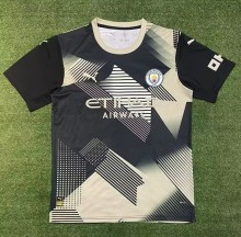 25-26 Man City Black Yellow Concept Edition Fans Soccer Jersey