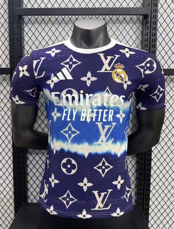 25-26 RMA Purple Blue Special Edition Player Version Training Shirts *L