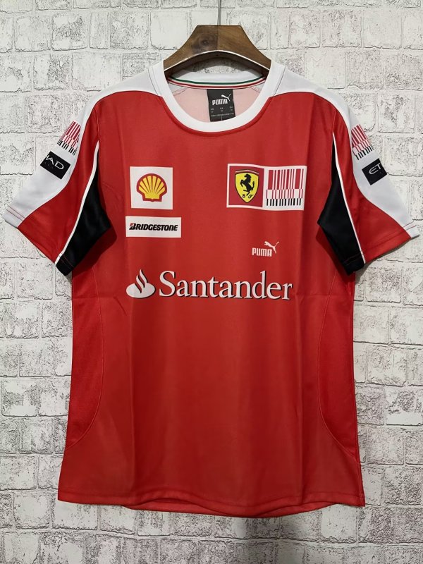 2024 F1 Ferrari New Pattern Short Sleeve Racing Suit