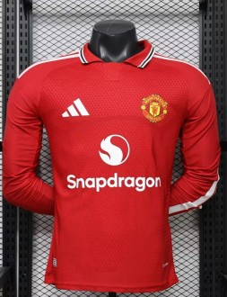 26-27 Man Utd Home Long Sleeve Player Version Soccer Jersey (长袖球员)