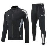 2025 AD Black Jacket Tracksuit