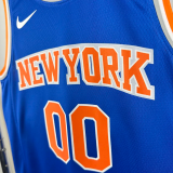22-23 KNICKS CLARKSON #00 Blue Top Quality Hot Pressing NBA Jersey
