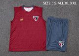 25-26 Sao Paulo High Quality Tank Top And Shorts Suit