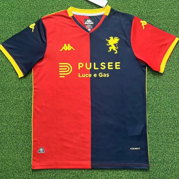 25-26 Genoa Home Fans Soccer Jersey 1:1 Thai Quality