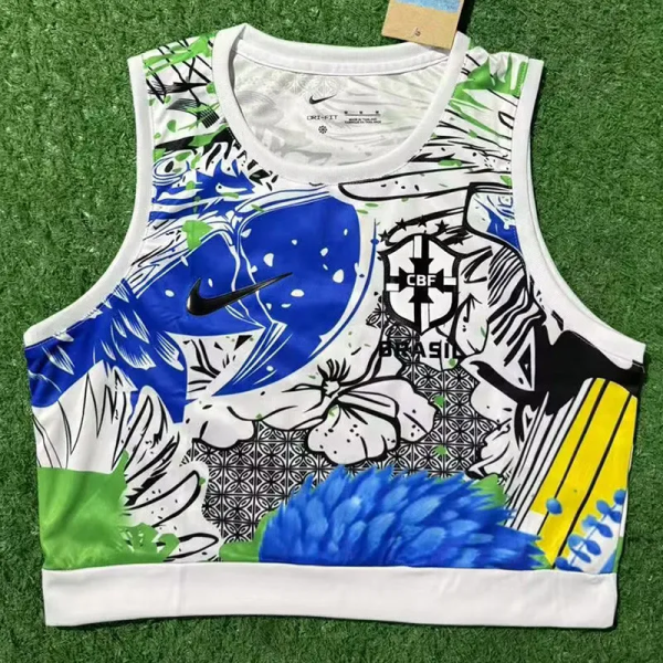 25-26 Brazil Blue Special Edition Women Yoga Vest (女)