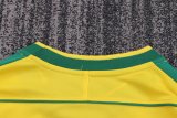 1998 Brazil Home Long sleeves Retro Kids Soccer Jersey